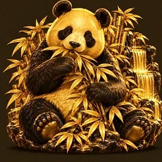 Panda eating bamboo — Richard Casino