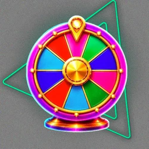 Colourful prize wheel